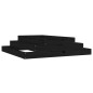 vidaXL Jardinera madera maciza de pino negro 110x110x27 cm vidaXL Jardinera madera maciza de pino negro 110x110x27 cm