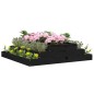 vidaXL Jardinera madera maciza de pino negro 110x110x27 cm vidaXL Jardinera madera maciza de pino negro 110x110x27 cm