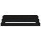 vidaXL Jardinera madera maciza de pino negro 110x110x27 cm vidaXL Jardinera madera maciza de pino negro 110x110x27 cm