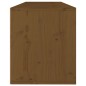 vidaXL Armario de pared madera maciza de pino marrón miel 100x30x35 cm vidaXL Armario de pared madera maciza de pino marrón miel 100x30x35 cm