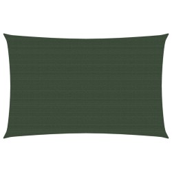 vidaXL Toldo de vela verde oscuro HDPE 160 g/m² 2x4,5 m