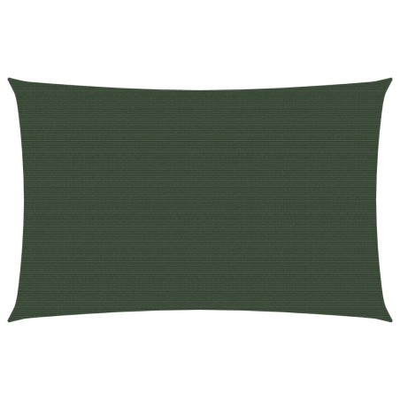 vidaXL Toldo de vela verde oscuro HDPE 160 g/m² 2x4,5 m
