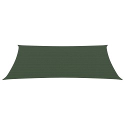 vidaXL Toldo de vela verde oscuro HDPE 160 g/m² 2x4,5 m