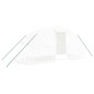 vidaXL Invernadero con estructura de acero blanco 10 m² 5x2x2,3 m vidaXL Invernadero con estructura de acero blanco 10 m² 5x2x2,3 m