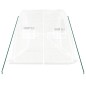 vidaXL Invernadero con estructura de acero blanco 10 m² 5x2x2,3 m vidaXL Invernadero con estructura de acero blanco 10 m² 5x2x2,3 m