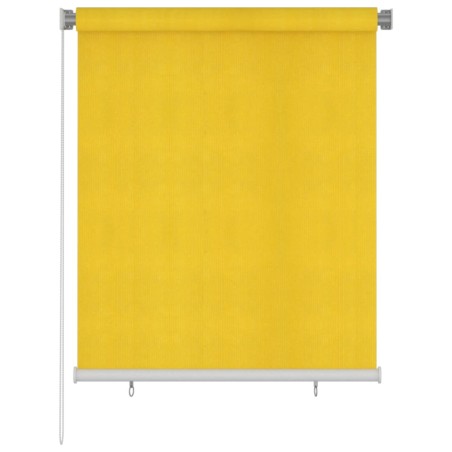vidaXL Persiana enrollable de exterior 120x140 cm amarillo