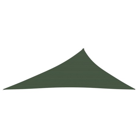 vidaXL Toldo de vela HDPE verde oscuro 160 g/m² 4x5x6,8 m