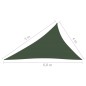 vidaXL Toldo de vela HDPE verde oscuro 160 g/m² 4x5x6,8 m vidaXL Toldo de vela HDPE verde oscuro 160 g/m² 4x5x6,8 m