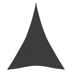 vidaXL Toldo de vela HDPE antracita 160 g/m² 5x7x7 m