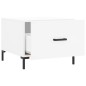 vidaXL Mesa de centro madera de ingeniería blanca 50x50x40 cm vidaXL Mesa de centro madera de ingeniería blanca 50x50x40 cm