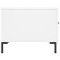 vidaXL Mesa de centro madera de ingeniería blanca 50x50x40 cm vidaXL Mesa de centro madera de ingeniería blanca 50x50x40 cm