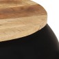vidaXL Mesa de centro de madera de mango maciza negra 68x68x30 cm vidaXL Mesa de centro de madera de mango maciza negra 68x68x30 cm