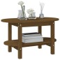 vidaXL Mesa de centro madera maciza de pino marrón miel 80x45x45 cm vidaXL Mesa de centro madera maciza de pino marrón miel 80x45x45 cm