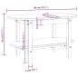 vidaXL Mesa de centro madera maciza de pino marrón miel 80x45x45 cm vidaXL Mesa de centro madera maciza de pino marrón miel 80x45x45 cm