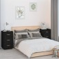 vidaXL Mesitas de noche 2 uds madera maciza de pino negro 40x40x75 cm vidaXL Mesitas de noche 2 uds madera maciza de pino negro 40x40x75 cm