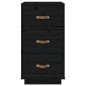 vidaXL Mesitas de noche 2 uds madera maciza de pino negro 40x40x75 cm vidaXL Mesitas de noche 2 uds madera maciza de pino negro 40x40x75 cm