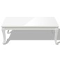vidaXL Mesa de centro 115x65x42 cm blanco con brillo vidaXL Mesa de centro 115x65x42 cm blanco con brillo
