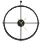 vidaXL Reloj de pared de hierro negro 52 cm vidaXL Reloj de pared de hierro negro 52 cm