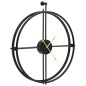 vidaXL Reloj de pared de hierro negro 52 cm vidaXL Reloj de pared de hierro negro 52 cm