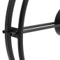 vidaXL Reloj de pared de hierro negro 52 cm vidaXL Reloj de pared de hierro negro 52 cm