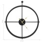 vidaXL Reloj de pared de hierro negro 52 cm vidaXL Reloj de pared de hierro negro 52 cm