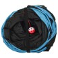 vidaXL Túnel para gatos con 4 salidas poliéster negro y azul 25 cm
