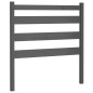 vidaXL Cabecero de cama madera maciza de pino gris 96x4x100 cm