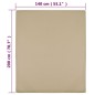 vidaXL Sábanas bajeras jersey 2 uds algodón gris taupe 140x200 cm vidaXL Sábanas bajeras jersey 2 uds algodón gris taupe 140x200 cm