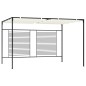 vidaXL Cenador con techo retráctil color crema 3x4x2,3 m 180 g/m²