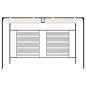vidaXL Cenador con techo retráctil color crema 3x4x2,3 m 180 g/m²