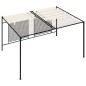 vidaXL Cenador con techo retráctil color crema 3x4x2,3 m 180 g/m²