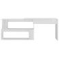 vidaXL Escritorio de esquina contrachapada blanco brillo 200x50x76 cm vidaXL Escritorio de esquina contrachapada blanco brillo 200x50x76 cm