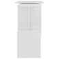 vidaXL Escritorio de esquina contrachapada blanco brillo 200x50x76 cm vidaXL Escritorio de esquina contrachapada blanco brillo 200x50x76 cm