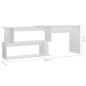 vidaXL Escritorio de esquina contrachapada blanco brillo 200x50x76 cm vidaXL Escritorio de esquina contrachapada blanco brillo 200x50x76 cm
