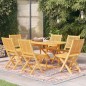 vidaXL Conjunto de comedor de jardín 7 piezas madera maciza de teca vidaXL Conjunto de comedor de jardín 7 piezas madera maciza de teca