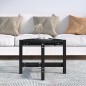 vidaXL Mesa de centro de madera maciza de pino negro 62,5x45 cm vidaXL Mesa de centro de madera maciza de pino negro 62,5x45 cm
