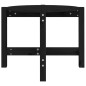 vidaXL Mesa de centro de madera maciza de pino negro 62,5x45 cm vidaXL Mesa de centro de madera maciza de pino negro 62,5x45 cm