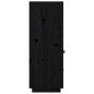 vidaXL Aparador de madera maciza de pino negro 67x40x108,5 cm