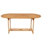 vidaXL Conjunto de comedor de jardín 7 piezas madera maciza de teca vidaXL Conjunto de comedor de jardín 7 piezas madera maciza de teca