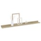 vidaXL Estantes de pared 2 unidades roble Sonoma 80x9x3 cm