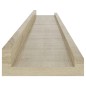 vidaXL Estantes de pared 2 unidades roble Sonoma 80x9x3 cm