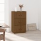 vidaXL Aparador de madera maciza de pino marrón miel 67x40x108,5 cm vidaXL Aparador de madera maciza de pino marrón miel 67x40x108,5 cm
