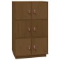 vidaXL Aparador de madera maciza de pino marrón miel 67x40x108,5 cm vidaXL Aparador de madera maciza de pino marrón miel 67x40x108,5 cm