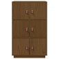 vidaXL Aparador de madera maciza de pino marrón miel 67x40x108,5 cm vidaXL Aparador de madera maciza de pino marrón miel 67x40x108,5 cm