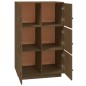 vidaXL Aparador de madera maciza de pino marrón miel 67x40x108,5 cm vidaXL Aparador de madera maciza de pino marrón miel 67x40x108,5 cm
