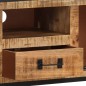 vidaXL Mueble para TV de madera maciza de mango rugosa 110x31x46 cm