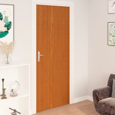vidaXL Láminas autoadhesivas muebles 2 uds PVC roble claro 500x90 cm