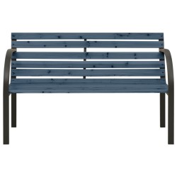 vidaXL Banco de jardín de niños madera de abeto chino gris 81 cm 