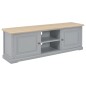vidaXL Mueble para el televisor de madera gris 120x30x40 cm vidaXL Mueble para el televisor de madera gris 120x30x40 cm