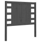vidaXL Cabecero madera maciza de pino gris 96x4x100 cm vidaXL Cabecero madera maciza de pino gris 96x4x100 cm